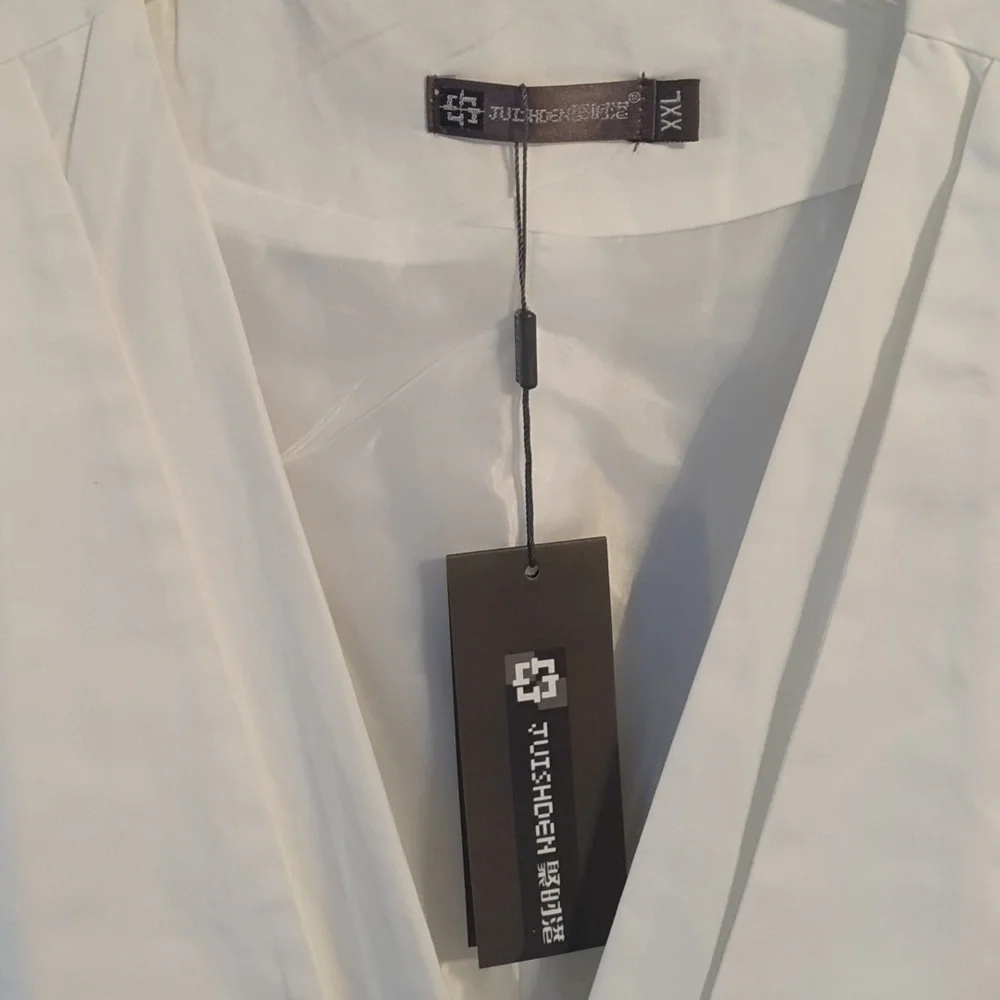 NWT Unisex Crisp White Vest sz XXL - Picture 2 of 4